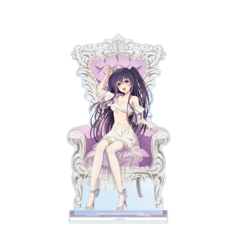 DATE A LIVE Anime Acrylic Figure Stand Tohka Yatogami/Kurumi Tokisaki/Origami Tobiichi Stand Cosplay Prop Decor Keychain Gifts