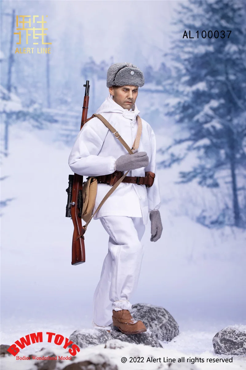 Grande linea di avviso di vendita AL100037 scala 1/6 da collezione WWII esercito finlandese modello di Action Figure soldato maschile con accessorio