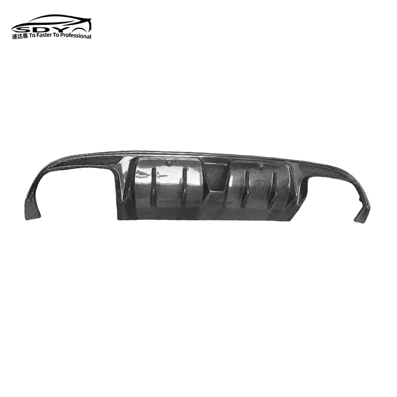 W205 C63 Carbon Fiber BB Style Rear Diffuser Lip Rear Bumper Lip for Mercedes Benz C63 4 Door 2
