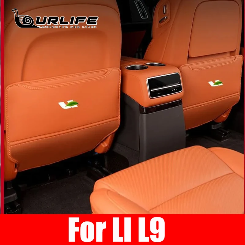 

For LEADING IDEAL LiXiang L8 L9 2021 2022 2023 2024 2025 Car Leather Rear Seat Anti-Kick Pad Seat Cover Mat Accessories Cover