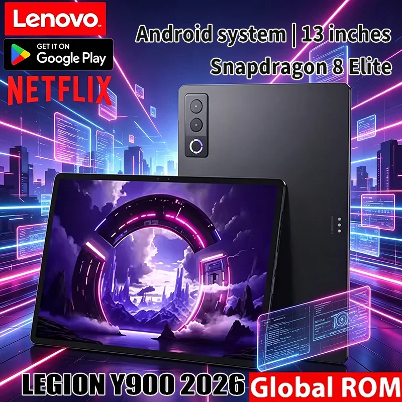 Lenovo LEGION Y900 Gaming Tablet Snapdragon 8 Elite 13" 144Hz High Refresh Display 10200mAh Battery Android System Global ROM
