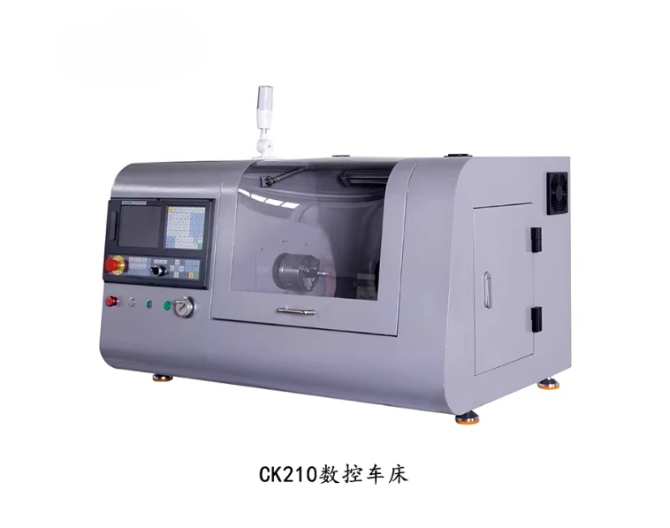 CK210 Mini CNC Lathe Machine, Light-Duty Automatic Precision Turning, 220V Benchtop Metal Working Tool