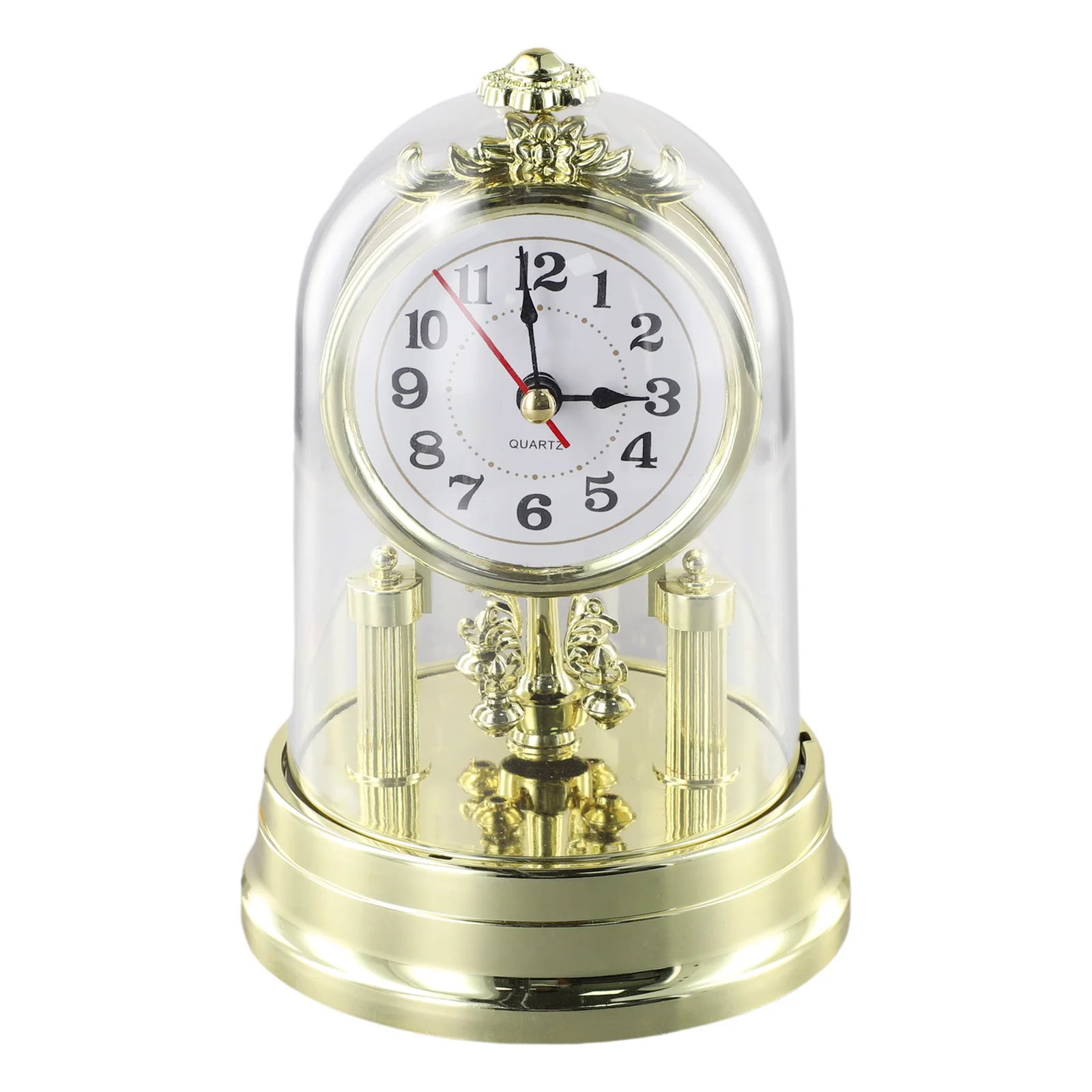 Vintage Clock European Style Antique Clock Retro Style Table Clock with Pendulum and Chime Antique Vintage Design view 5