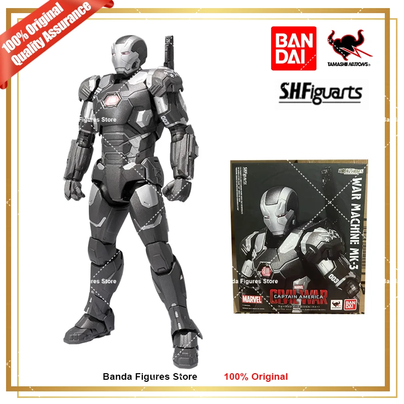Оригинальный Bandai S.H.Figuarts Shf Капитан Америка Гражданская война Машина Mark III Mark3 Эксклюзивная в наличии Аниме Экшн-модель игрушки