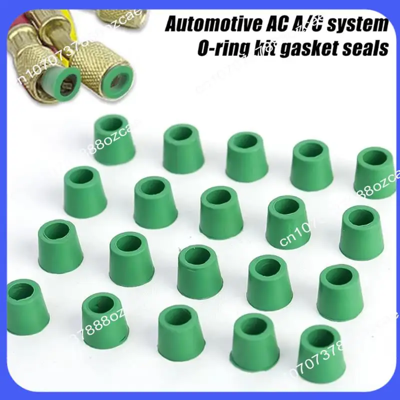 A26P ปะเก็นยางเครื่องปรับอากาศ 1/4 ''สายชาร์จวาล์วปะเก็นซ่อมซีลชุดอุปกรณ์เสริม