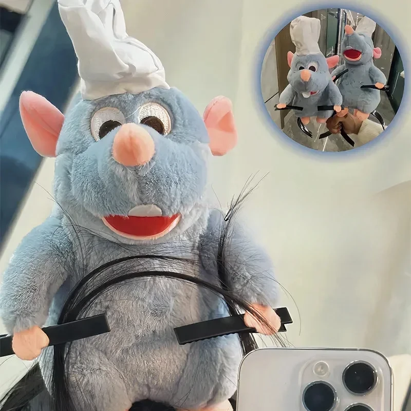 

Disney Ratatouille Plush Doll Headband Cartoon French Wide Brim Hairpin Photo Headdress Creative Gifts for Girls