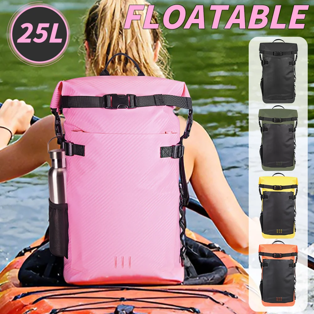 25L Large Capacity Dry Bag Dry and Wet Separation PVC Waterproof Swimming Backpack for Travel/water Sports Hiking Storage Bag