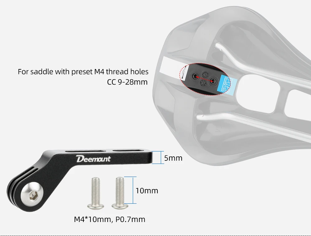 Fahrrad Sattel Schiene Rücklicht Halterung Sattelstütze Halterung Ständer Für Magicshine RN120 SEEMEE 60 100 180 200 300 Lampe Verlängerung Halter – Detail 12