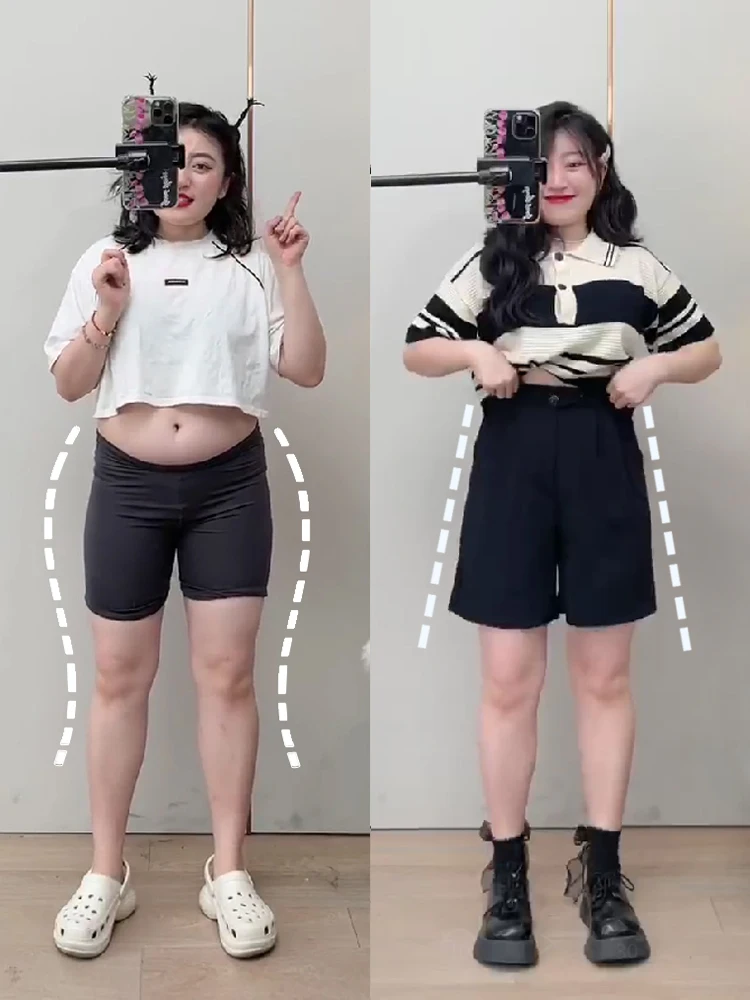 

Эффект похудения, высокая талия, трапециевидной формы, женские повседневные брюки больших размеров, повседневные брюки с крышкой живота, груша, боди, корейский Sle, поездка на работу, ветер