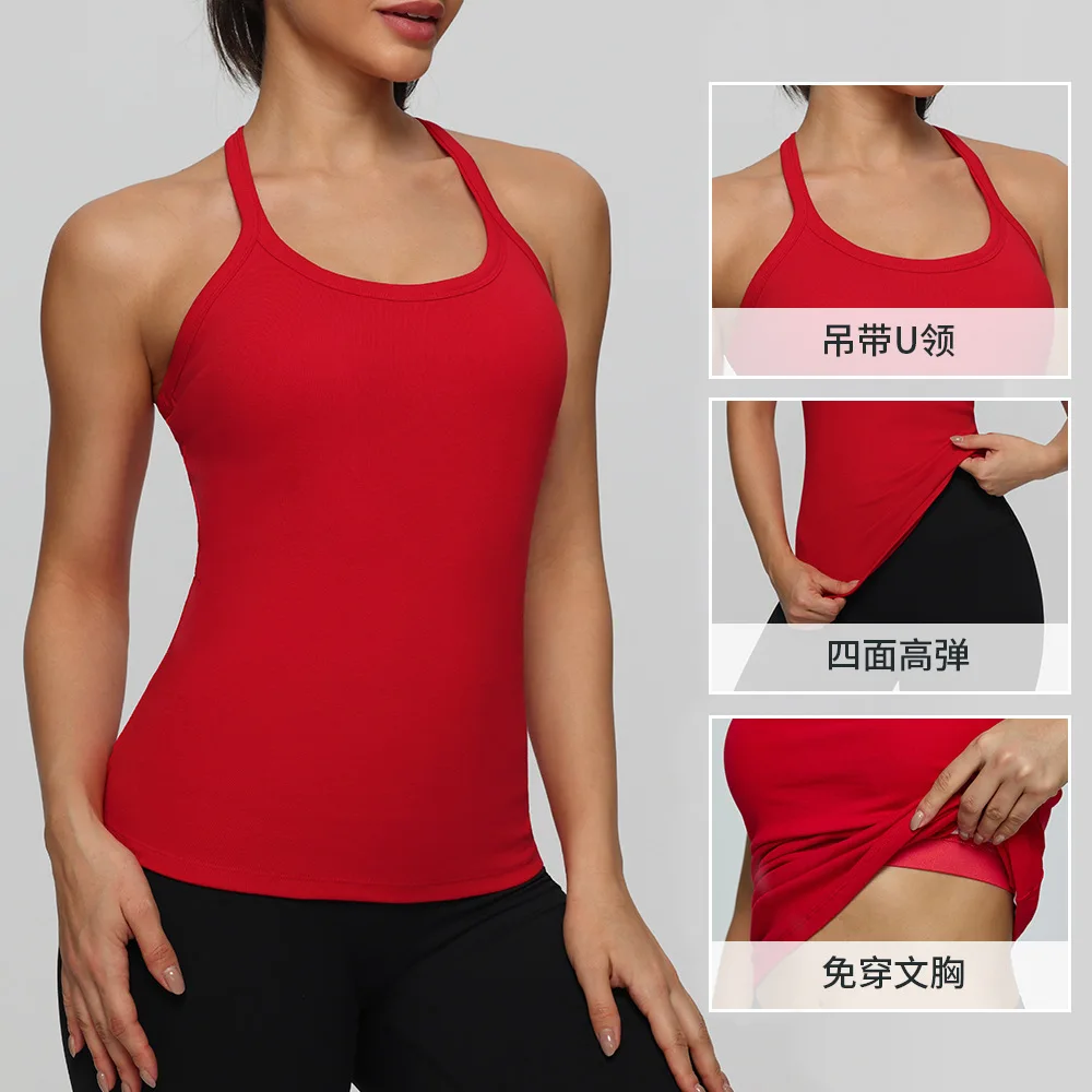 Yoga sports bra underwire for back support breathable suitable Pilates fitness beauty outerwear style V-shaped sports bra women