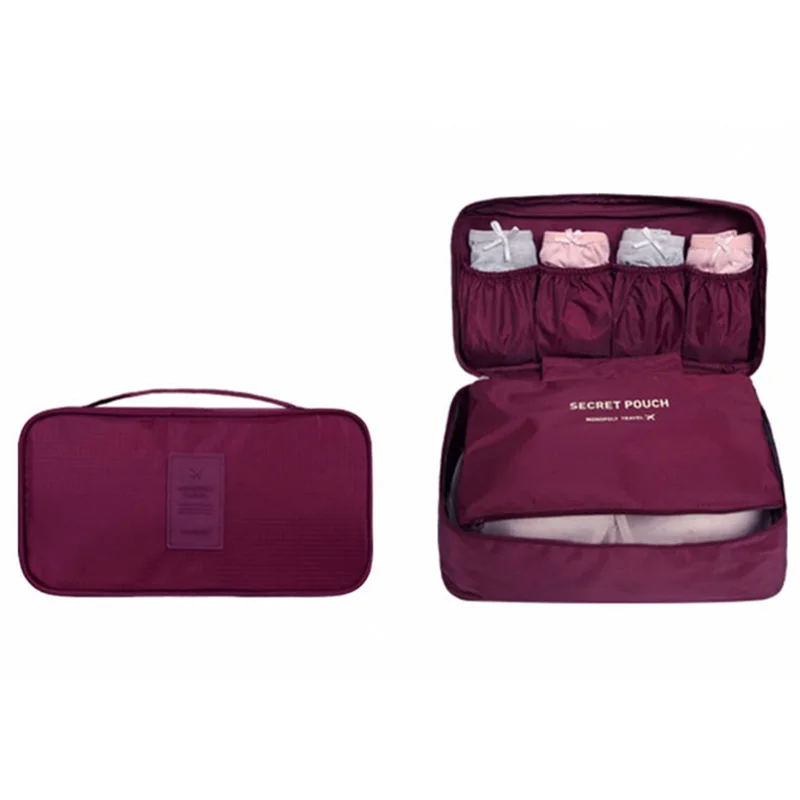 

2022 Women's Bra Underwear Travel Bag Suitcase Organizer Women Cosmetic Bag Luggage Organizer for Lingerie Makeup Organizer bags