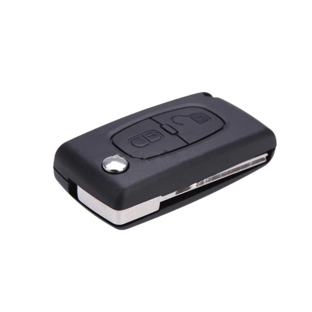 

2 Button Remote Key Shell Case Folding Style Plastic Replacement for 307 Remote Fob Cover