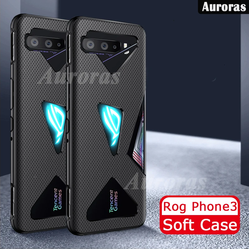 

Auroras For Asus Rog 3 Soft Case Shockproof Cross Ultra-thin Design Heat Dissipation Case For Rog Phone 3 Cover