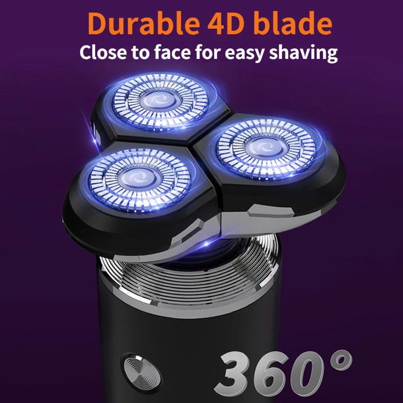 5 in 1 Multi-Functional Safety Razor Men Full-Body Waterproof Shaving Machine Electric Face Beard Trimmer Rechargeable Shaver