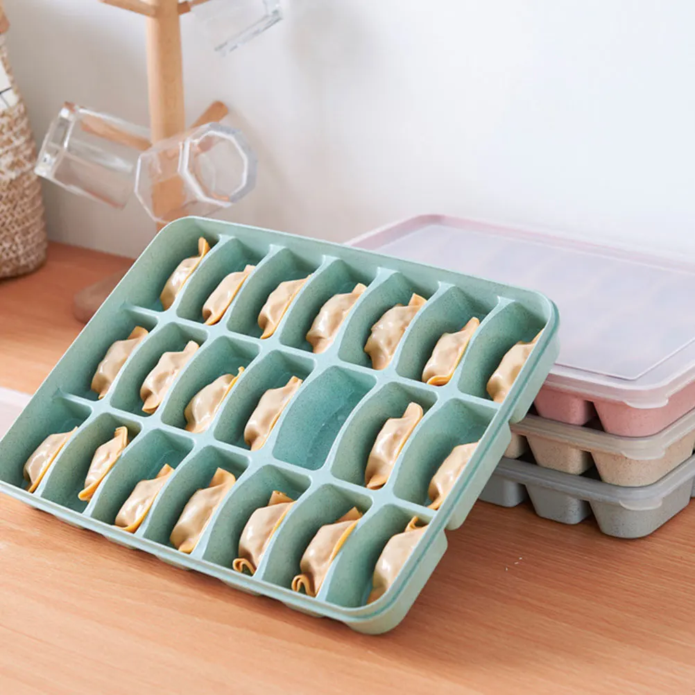 

Dumpling Box Fridge Dumplings Storage Tray Household Kitchenware Preservation Organizer Container