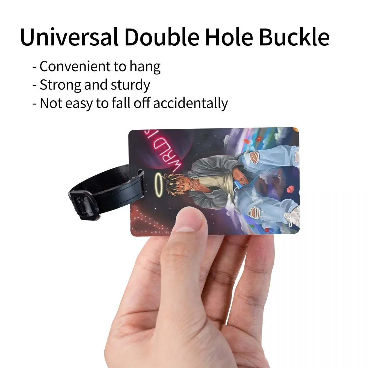 عصير Wrld ملابس الشارع الشهير علامات الأمتعة حقيبة الملحقات السفر لطيف الأمتعة الصعود علامة التسمية حامل معرف اسم العنوان #3