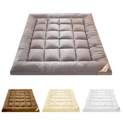 Matelas de tatami simple et double pour adultes, surmatelas doux et confortable, chambre à coucher, optique, 10cm, double, reine, king size