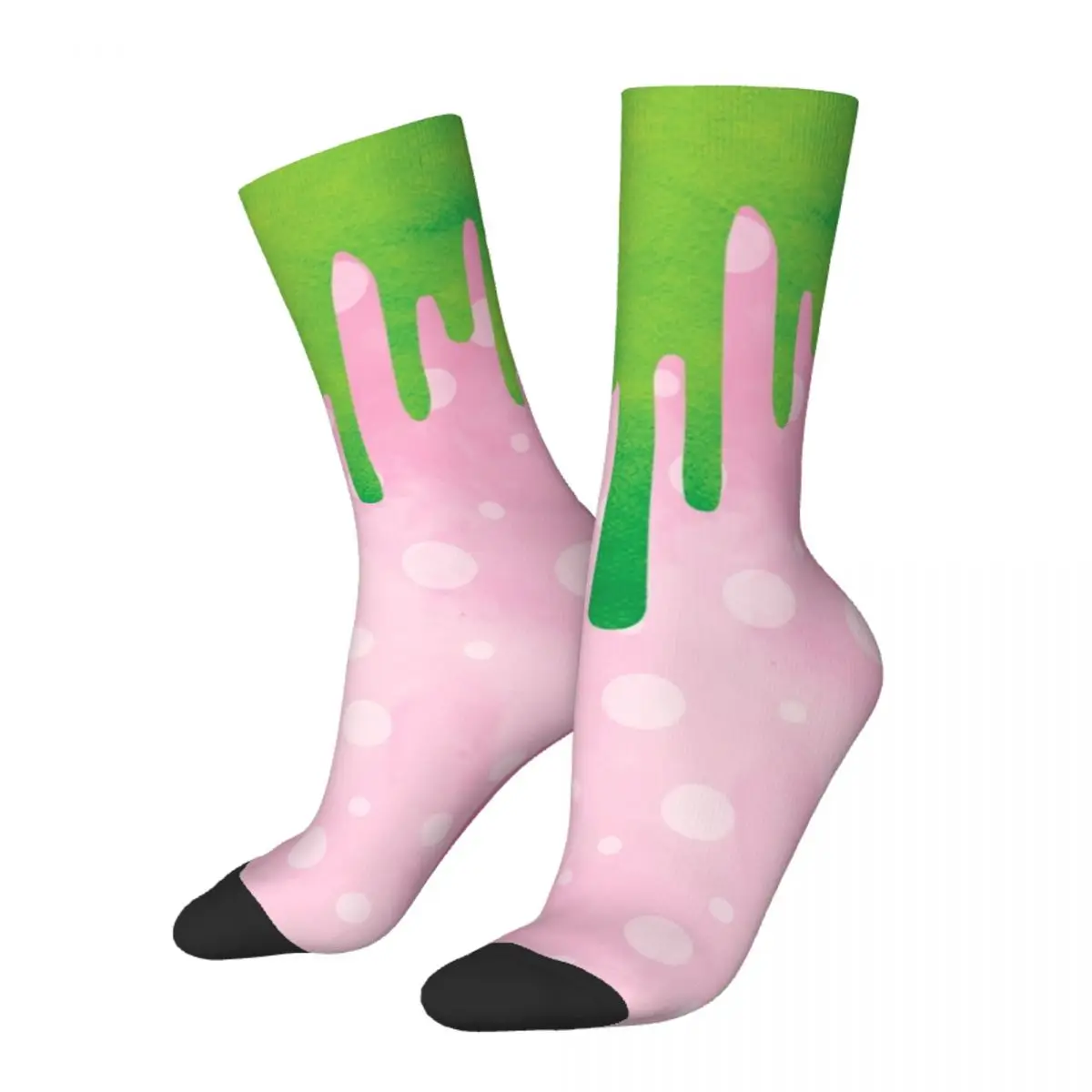 Winter Warm Harajuku Women Men Kawaii Strawberry Drip Fruits Socks Non-slip Basketball Socks