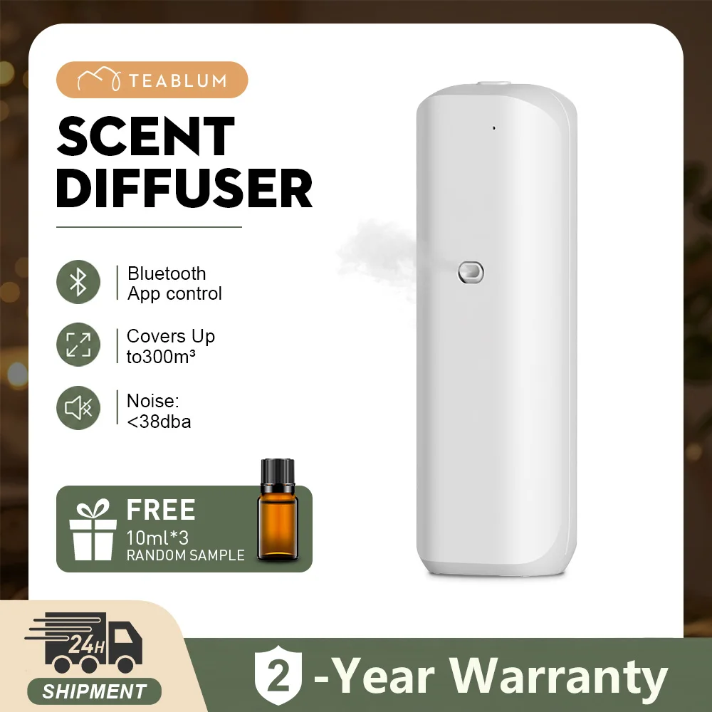 Picture 3: TEABLUM Coverage 300m³ Aromatherapy Machine Electric Fragrance Diffuser Bluetooth Home Air Freshener Socket Type Scent Diffuser