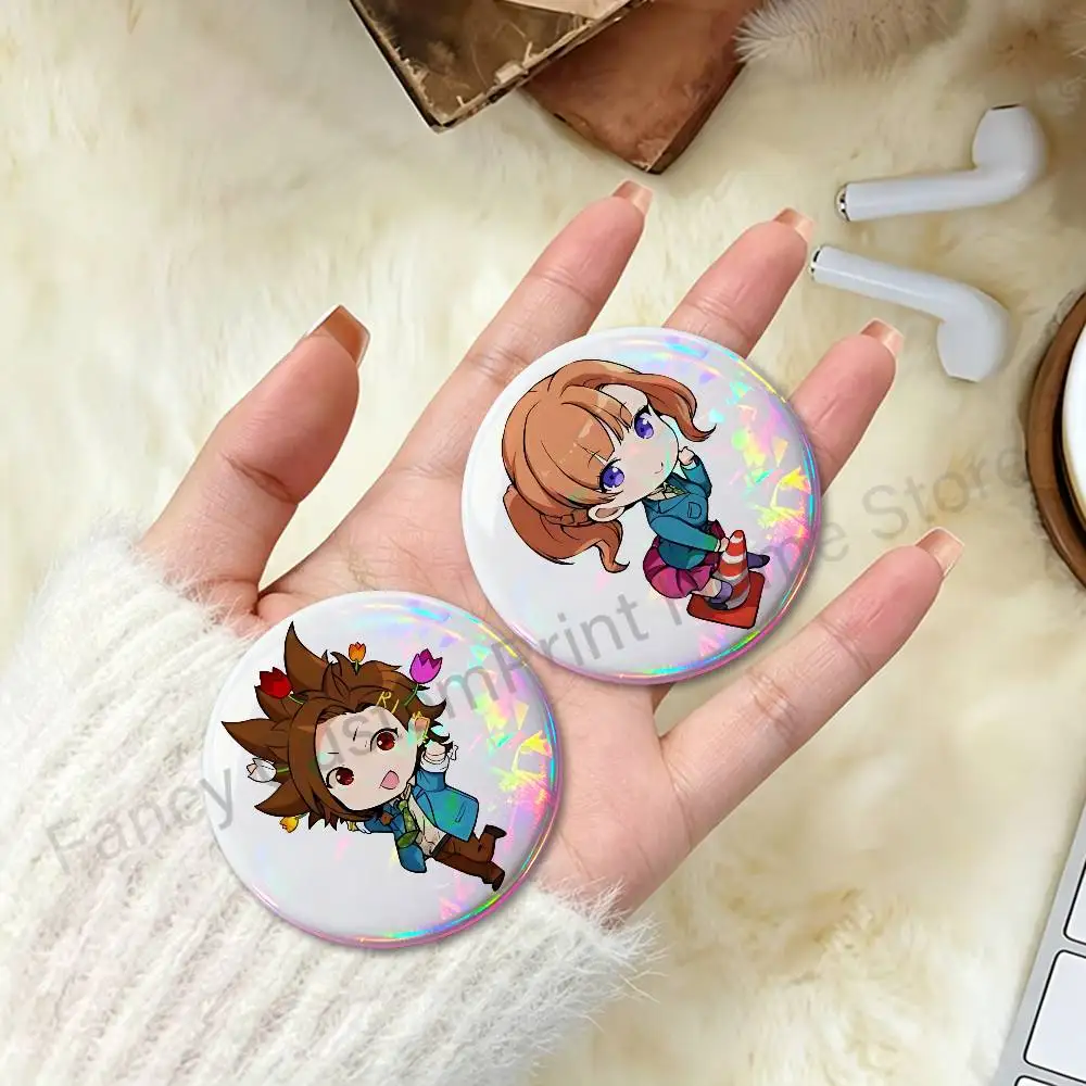 Y-Your T-Turn to D-Die Game 32mm 58mm 75mm 44mm 25mm Anime Badges Brooches DIY Pins Decorations Birthday Gifts