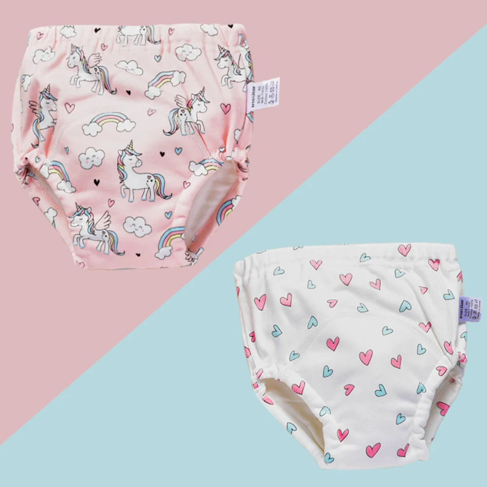 Insel Baby Trainings hose wieder verwendbare Baumwoll tuch Baby Windeln wasch bar Kleinkinder Kinder Unterwäsche Windel wechseln 2 teile/schachtel