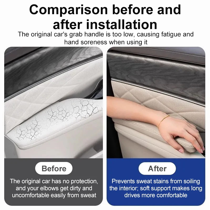 

Для BYD Sealion 06 EV и DM-i 2025 2026 2027: Коврики-накладки на подлокотники дверей автомобиля, кожаные накладки на подлокотники водительского сиденья, усилители подлокотников, инструменты для установки
