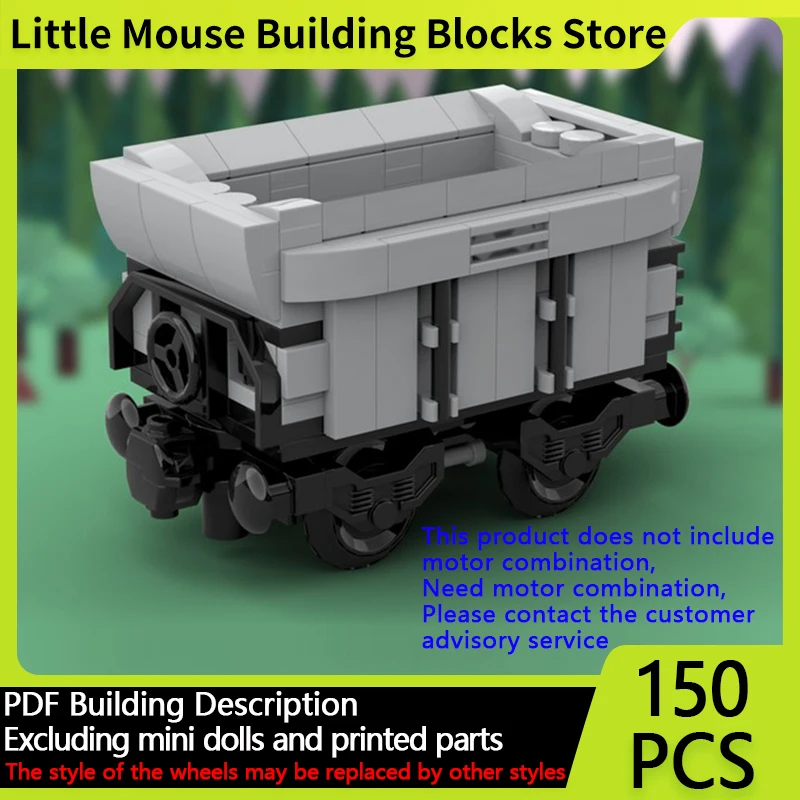 

City Car Model MOC Building Bricks Railway Train Cargo Carriage Modular Technology Children Holiday Gifts Assemble Toys Suit