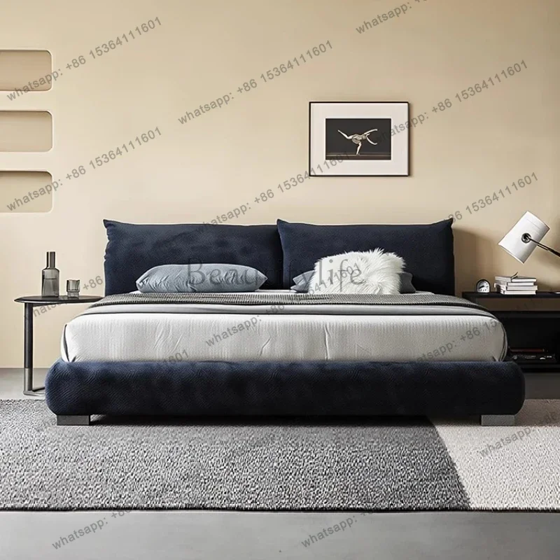 

Petal Style Bedroom Adjustable Chenille Velvet Bed Double Bed 2 People Bedroom Furniture Beds Bedframe Mattress Set Frames