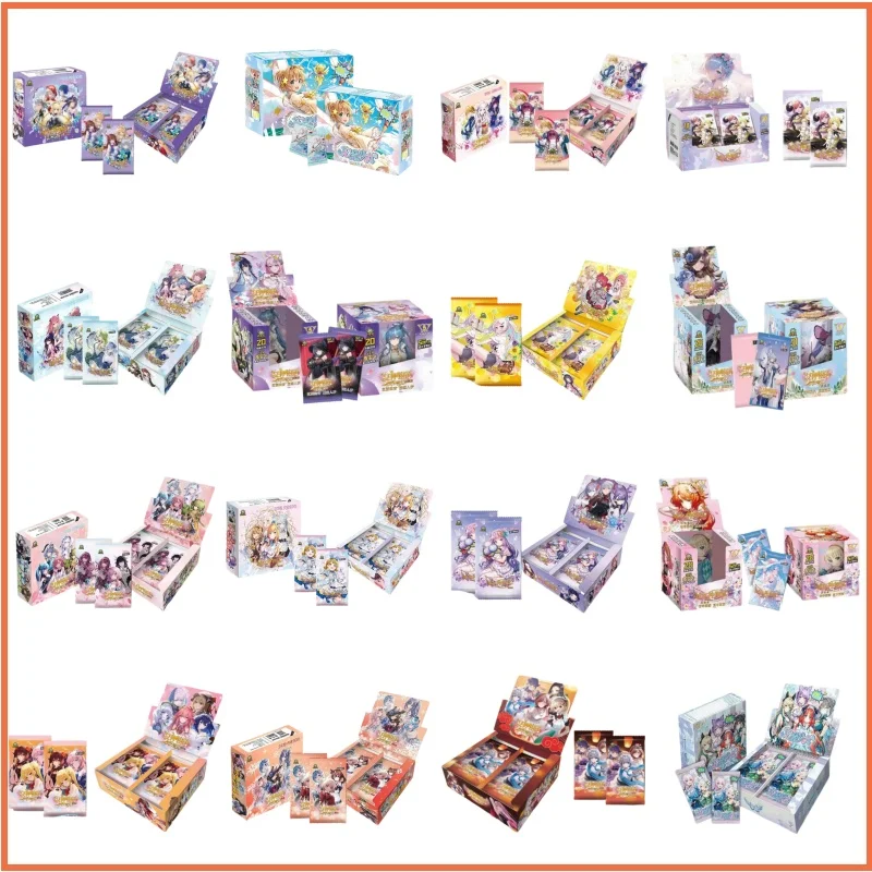 

Набор карт New Goddess Story Collection, улучшенная коробка, игровая карта Tcg для девочек в стиле аниме, детские настольные игрушки, подарки для семейной вечеринки