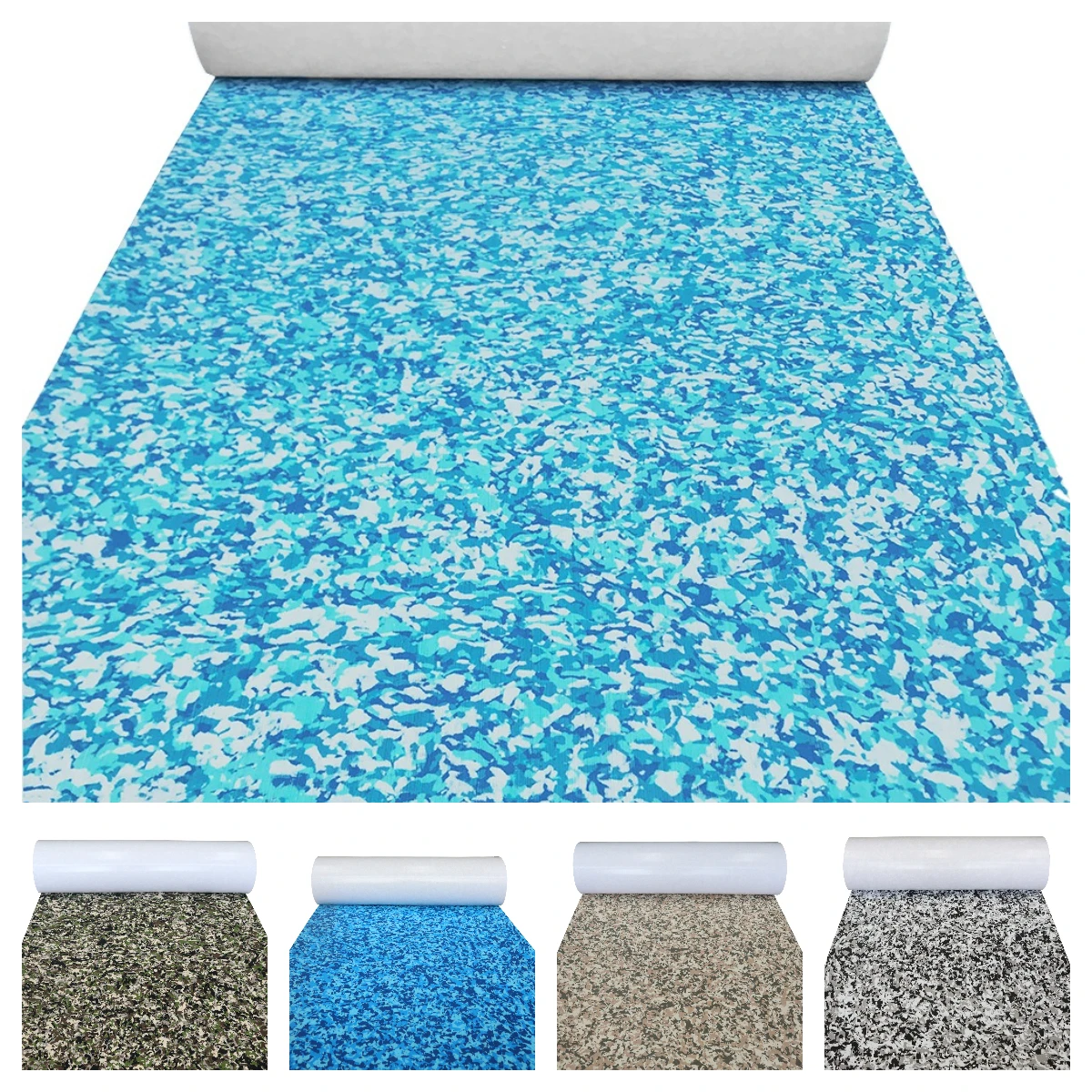 

2400x900x5mm Self-adhesive EVA Boat Decking Sheet Snow Ocean Camouflage Flooring Pad for Yacht Non-slip Mat Yacht Vehicle Pad