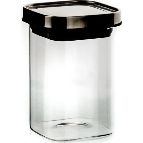 Klt Carre Glass Storage Canister Square 570 ml