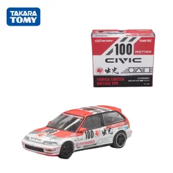 TAKARA TOMY1:64 1991 Japan JTCC Civic EF9 Infinite alloy car model, boys collection of decorative toys, children's holiday gifts