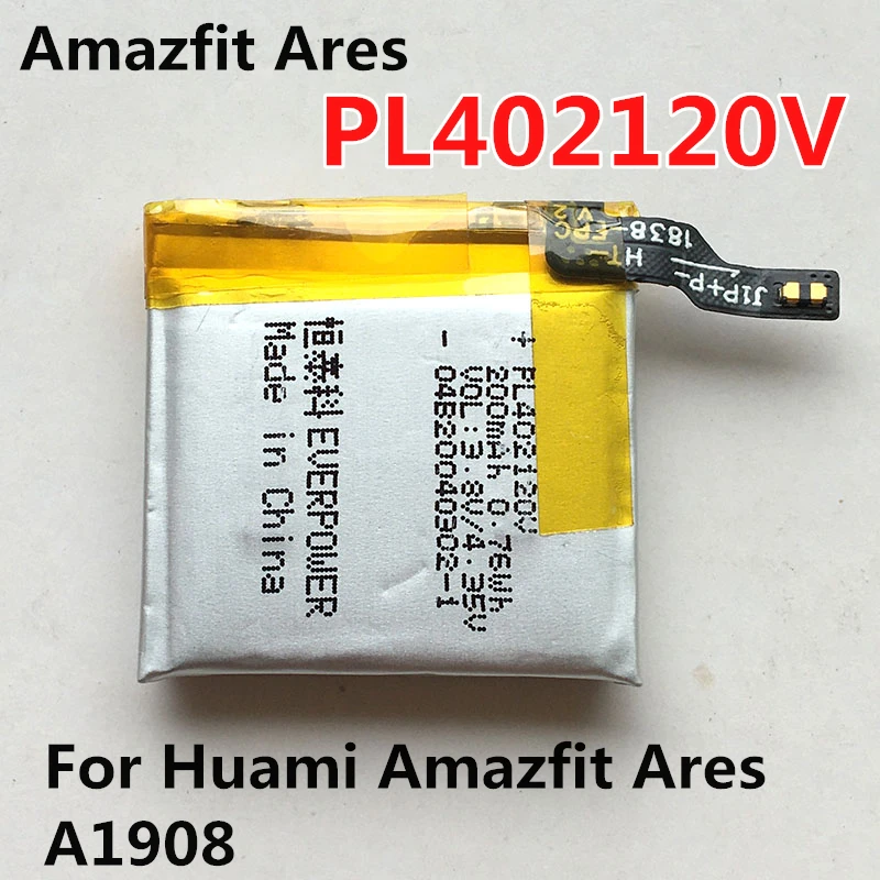 Batteria per Huami Amazfit Bip PL402120V Ares Pace A1609 L0943A T-rex GTR 2 2e Stratos 3 POP Pro 47mm 42mm PL412120H PL402022GH