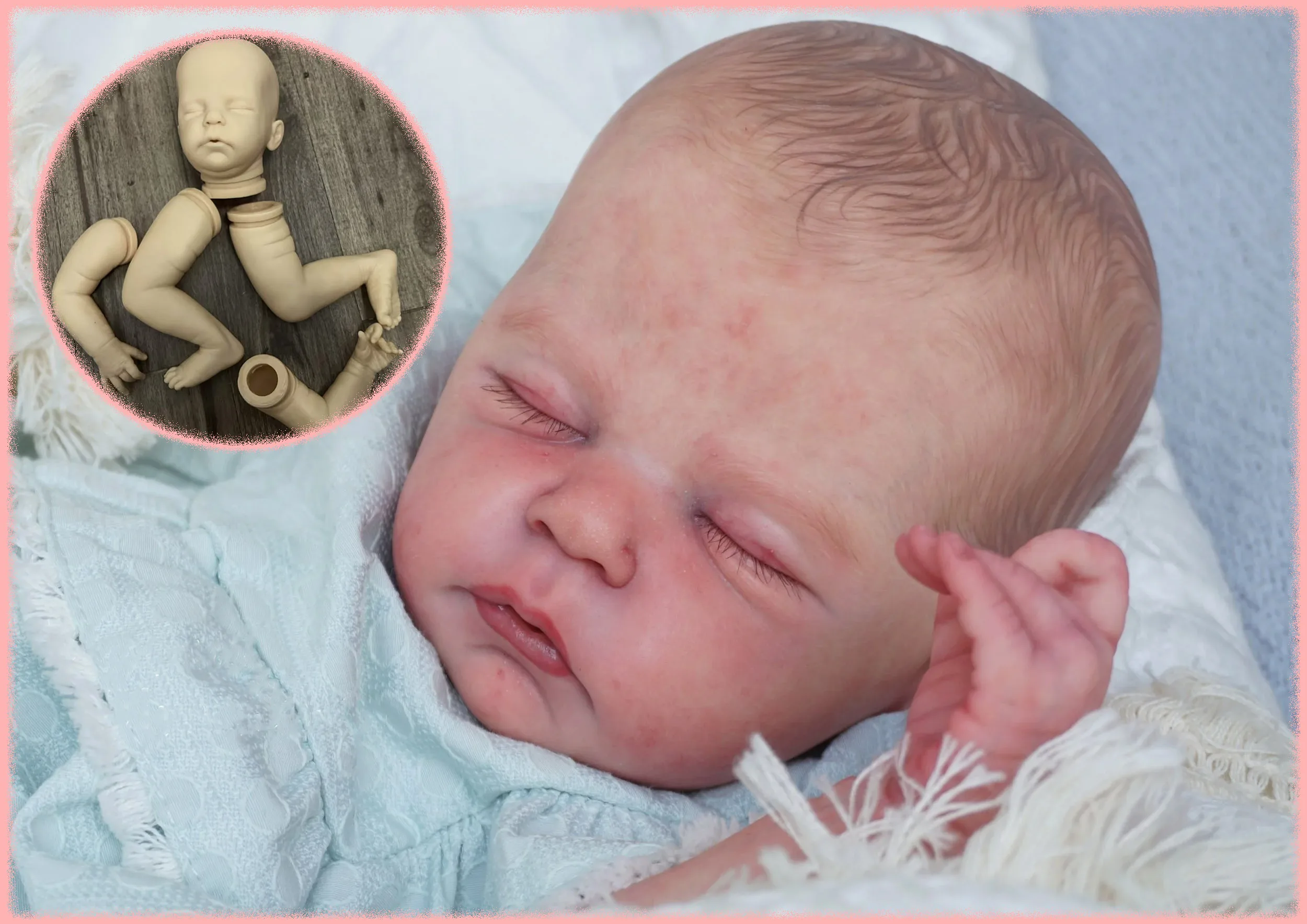 

Новое поступление, комплект куклы Alix Reborn, 21 дюйм, незавершенная неокрашенная пустая кукла «сделай сам», детали с тканевым телом, коллекционная художественная кукла