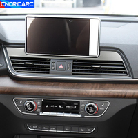 Car Styling Center Console Air Outlet Frame Decoration For Audi Q5 FY 2018-2022 LHD Stainless Steel Both Side Air Vent Trim