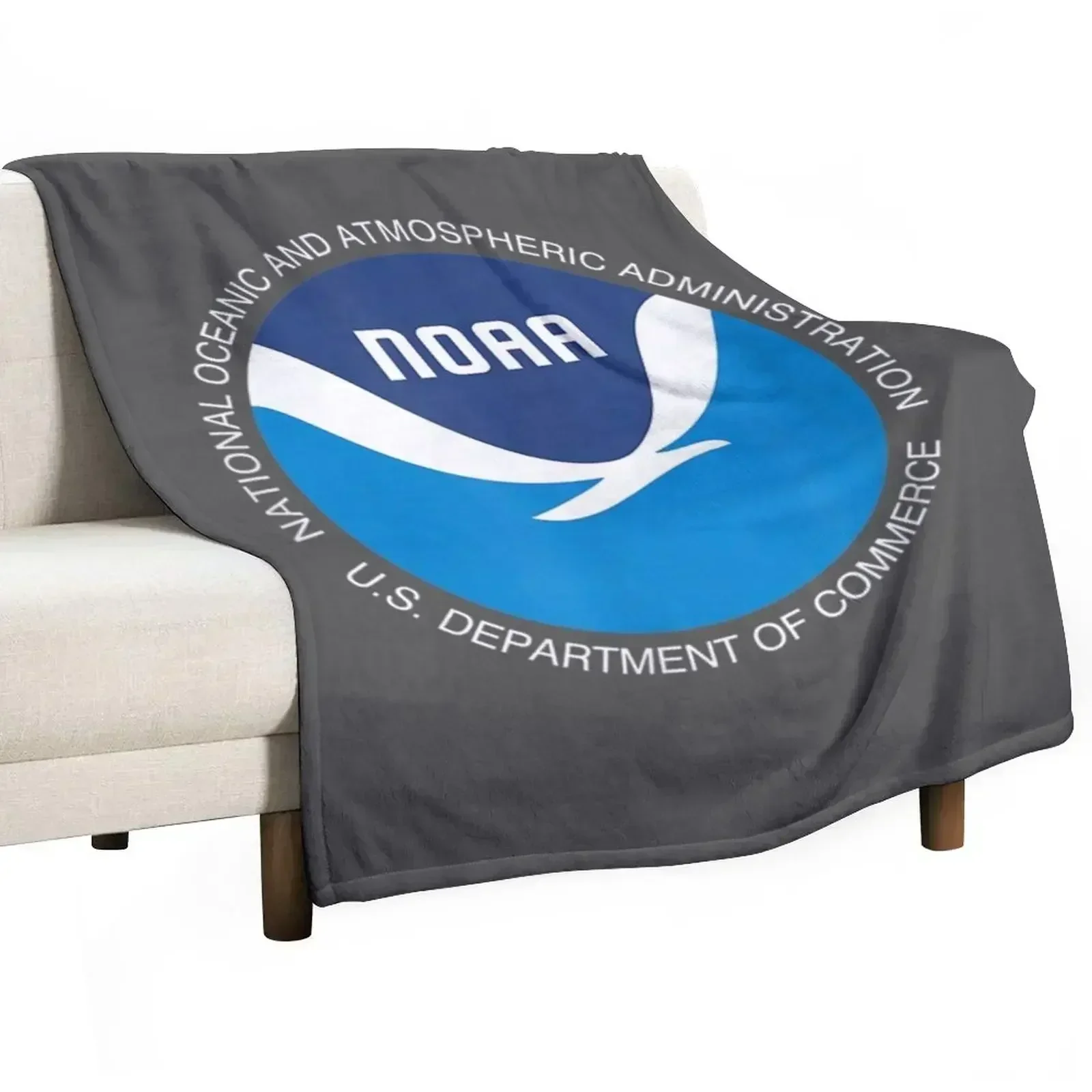 NOAA National Oceanic and Atmospheric Administration Throw Blanket Retros Furry Vintage Fashion Sofas Blankets