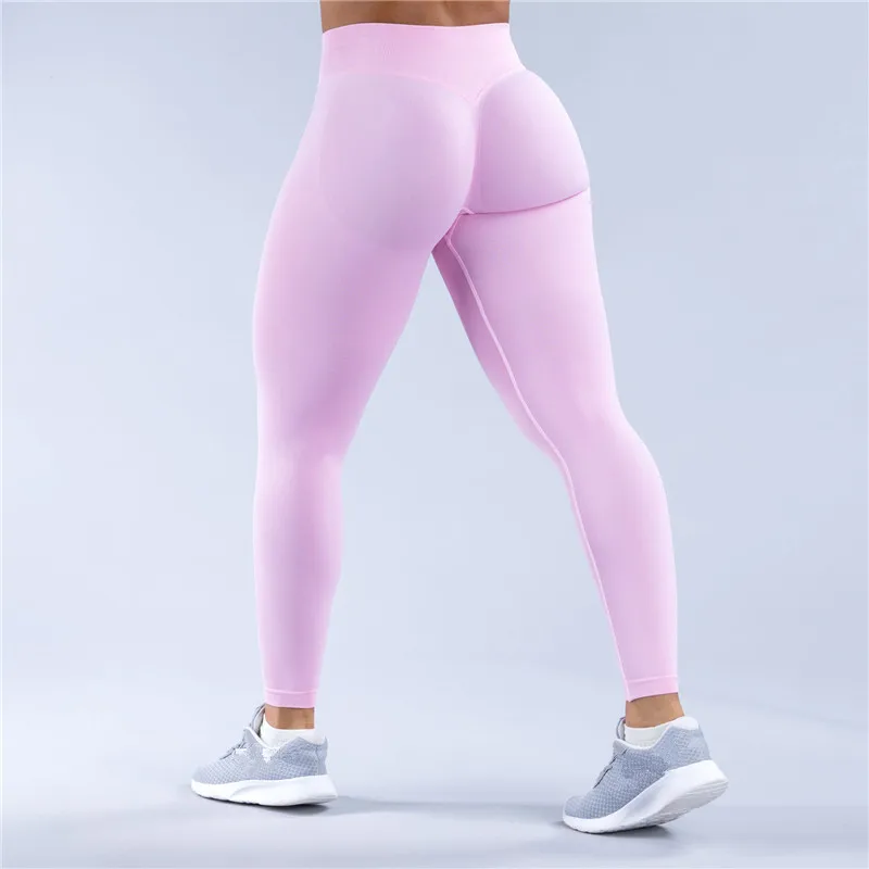 

Seamless Women Sports Yoga Pants Low Impact Sports Leggings Tummy Control Squat Proof Gym Fitness Workout Scrunch Butt Tights