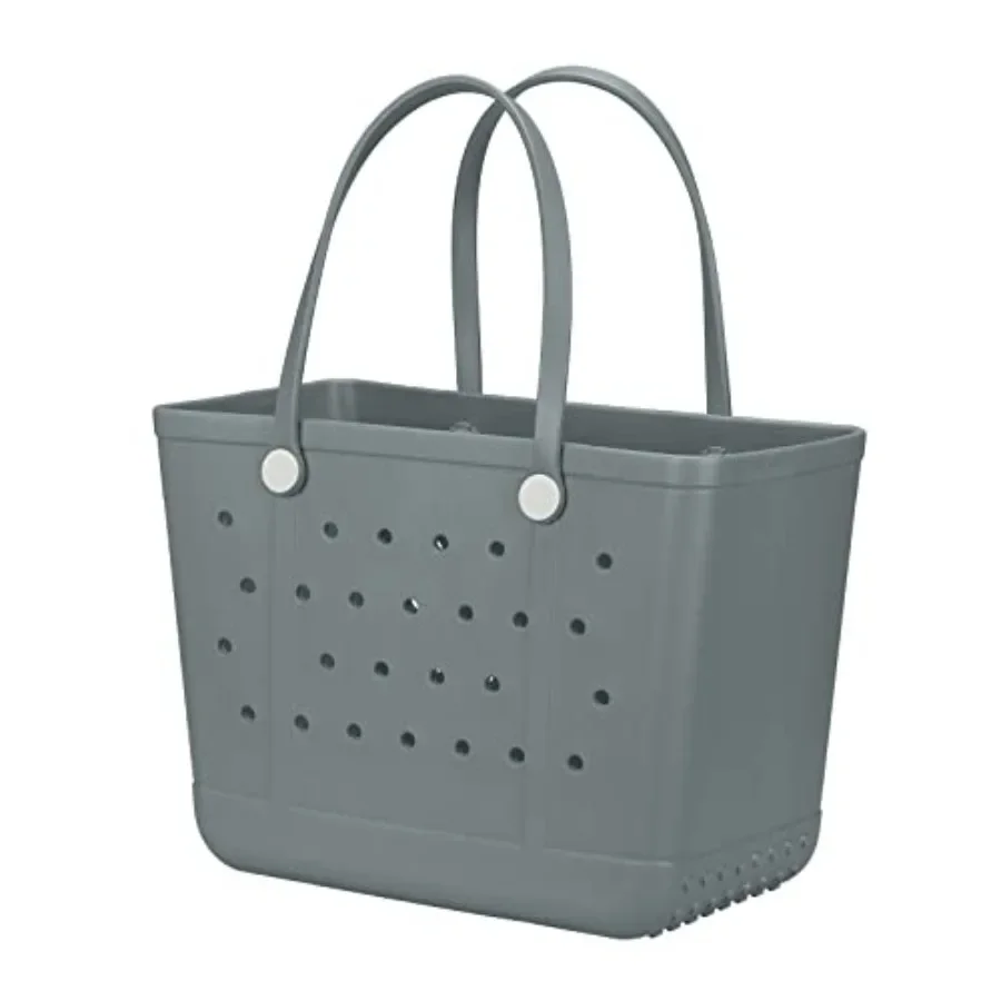 

Beach Bag X Large Rubber Tote Bag Waterproof Washable Open for Women Croc Bag Hand Bag for Beach Pool Yoga
