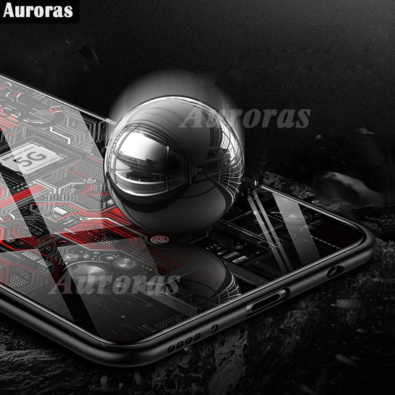 Auroras For ASUS Rog Phone 3 Case Explorer Painted Tempered Glass Cover For Asus Rog 5 2 5S Pro Shockproof Hard Case Ultimate