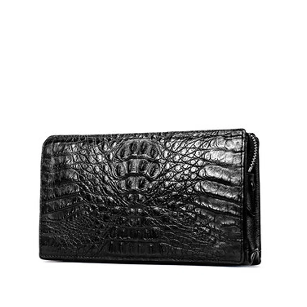 kaximayuan new arrival Crocodile Leather Men handbag men clutch bag zipper mamle wallet imported from Thailand Crocodile bag