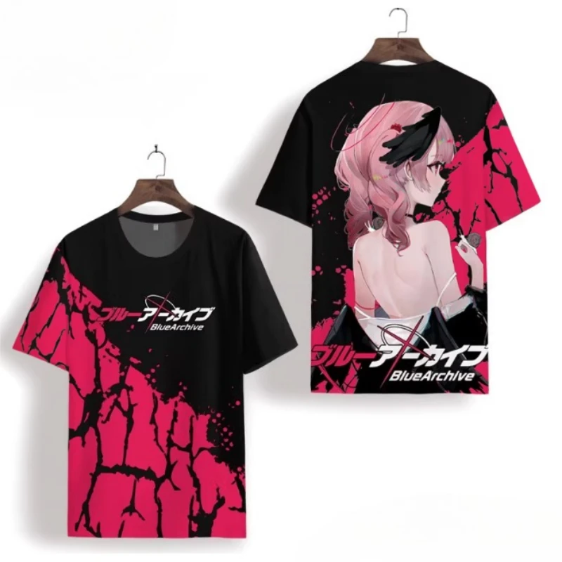 

Anime Blue Archive Shimoe Koharu Cosplay Short Sleeve T Shirt Women Men Aesthetic Graphics Tees Harajuku Tops Streetwear