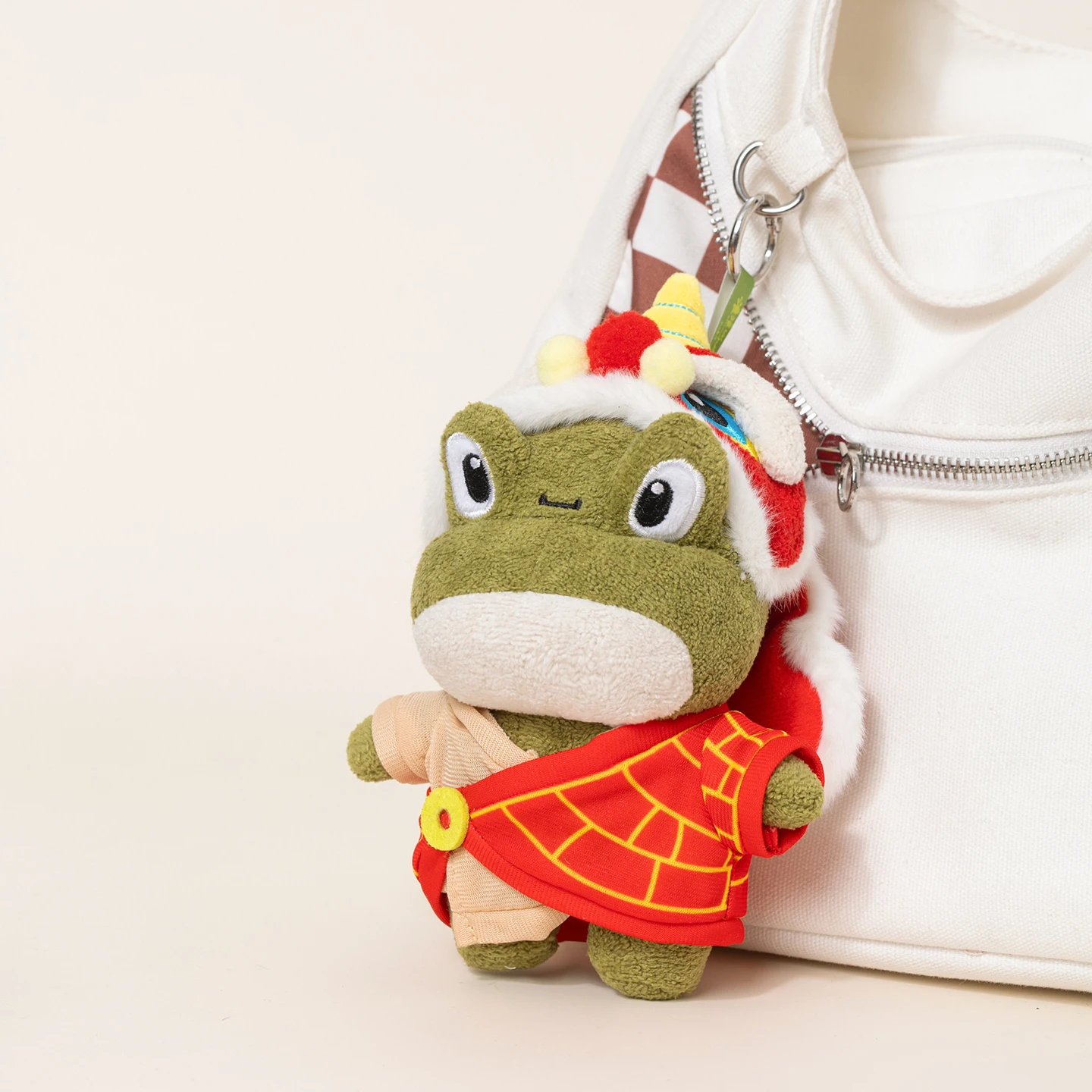《Nobody》​ Lion Dance Blind Box Serie Plush Doll Shoulder-Sitter Hand Mirror Gorilla Piggy Cute Mystery Box Keychain Bag Charm view 4