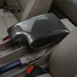 Center Console Armrest Storage Box panel Carbon fiber Cover Stickers Trim For BMW 3 Series E46 1998-2004 Car Interior Arm Rest