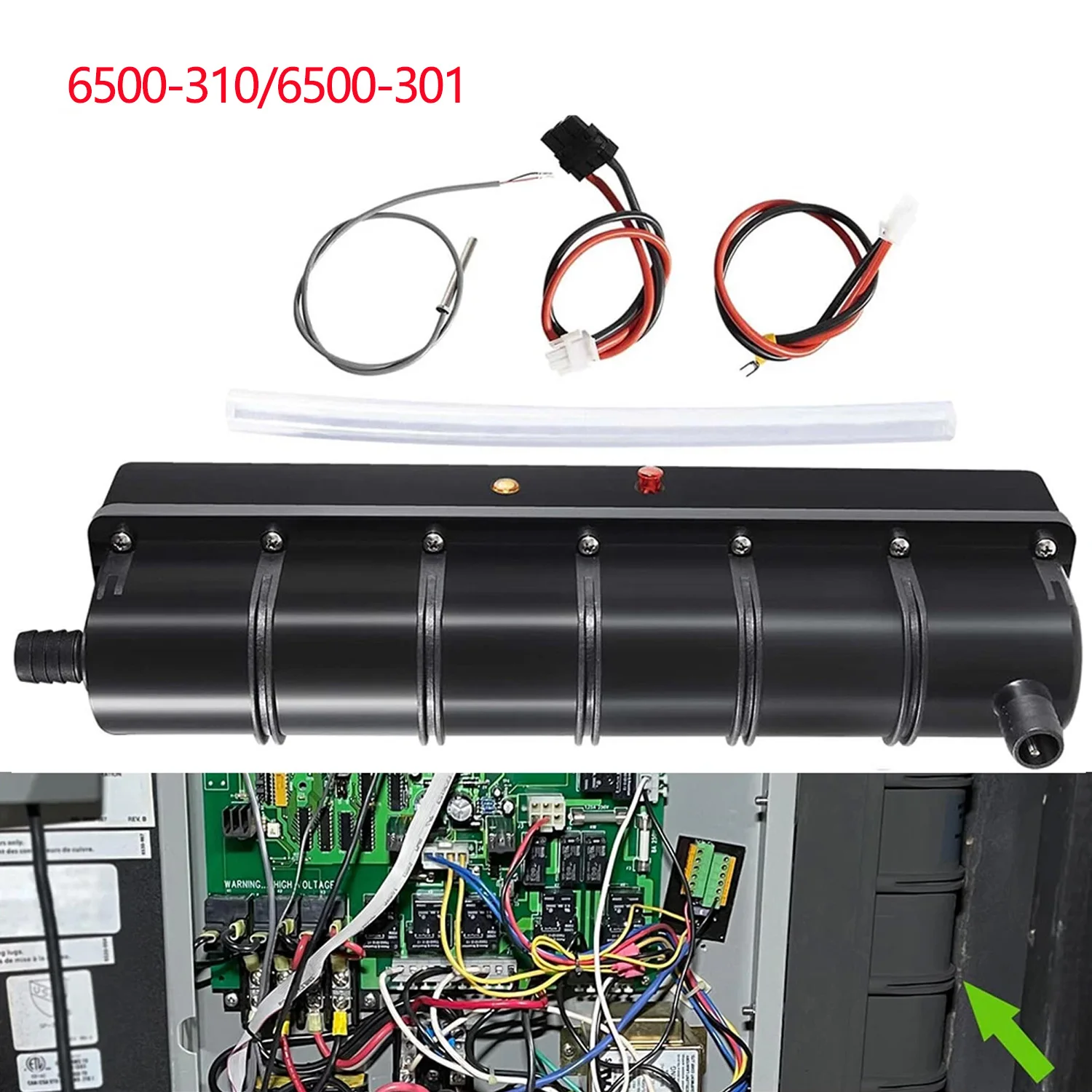(Black) Smart Low-Flow Heater Replacement for Sundance/Jacuzzi Spa Hot Tub 6500-310/6500-301 5.5kW 240V 60HZ
