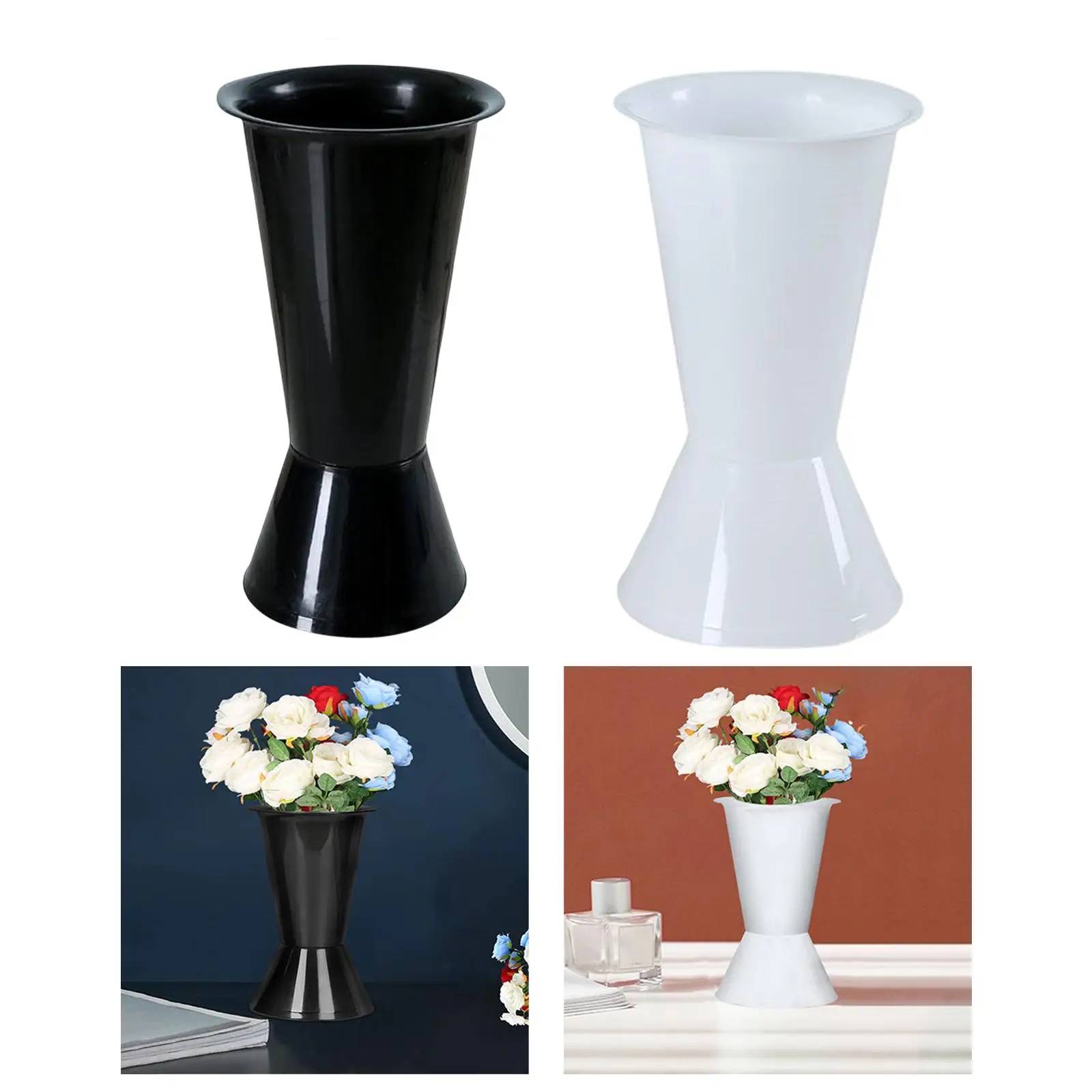 Rustic Floral Planter, Elegant Metal Vase for Home Office Decor