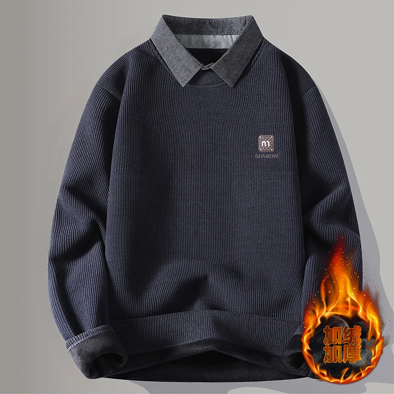 الخريف موضة سترة الرجال الملابس البلوز الرجال الشارع الشهير عادية متماسكة الرجال لاعبا الربيع الذكور البلوز بلون #4