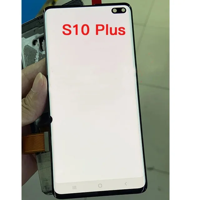 Amoled LCD display For SAMSUNG Galaxy S10 PLUS SM-G9750 G975F Touch Screen Digitizer Assembly with small Dead Pixels Tested