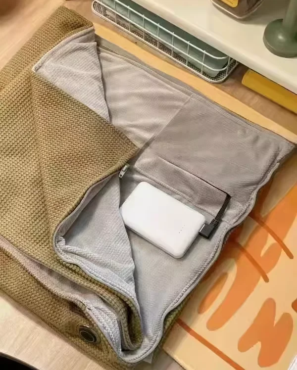 

Wearable Heating Electric Blanket Shawl 3 Heating Levels Heated Mat USB Warmer Blanket for Household and Office 2Types