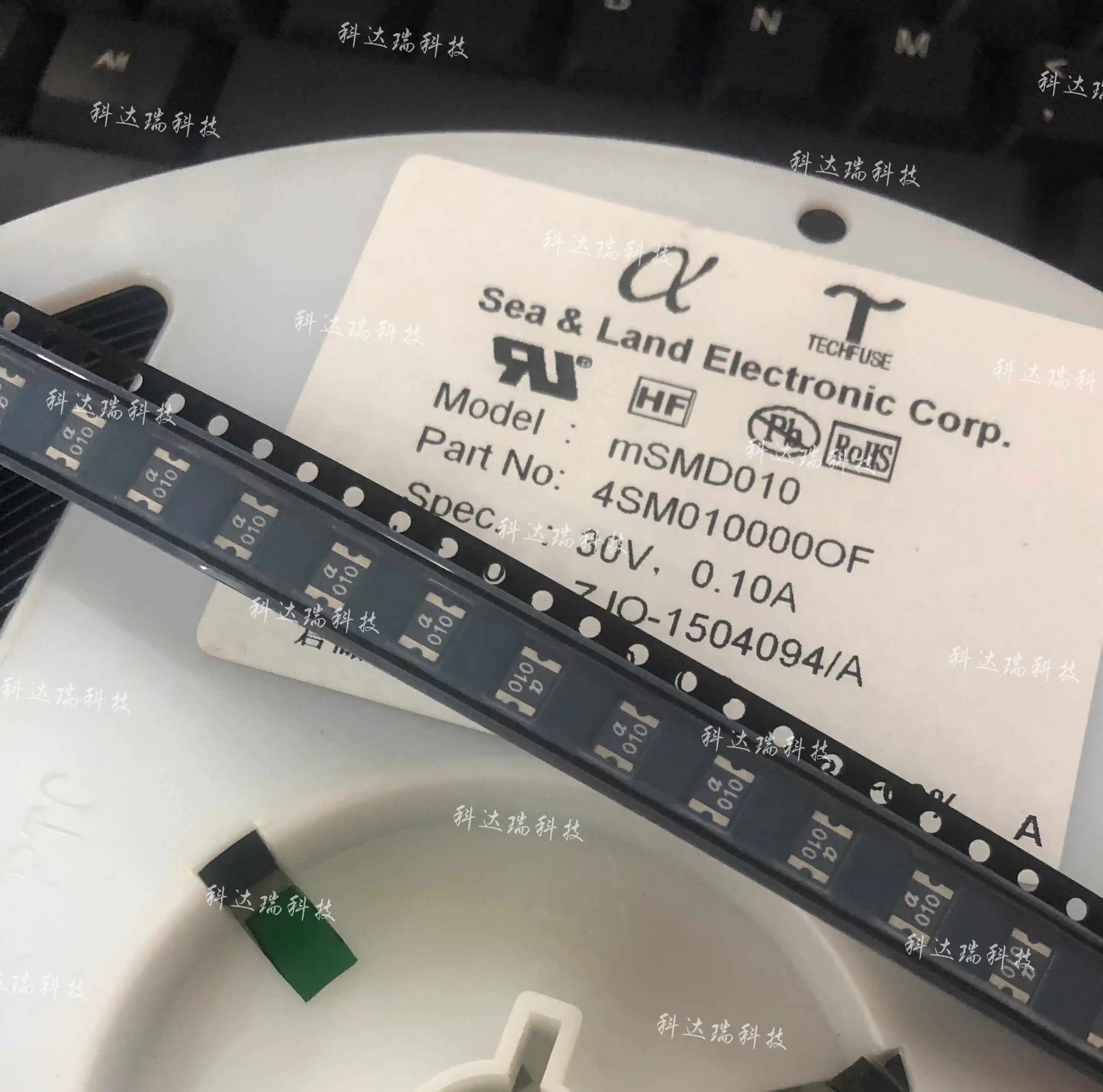 100PCS/ mSMD010 Taiwan Land and Sea Patch Self-Recovery Fuse 1812 0.1A 100mA 30V Silk Screen a010
