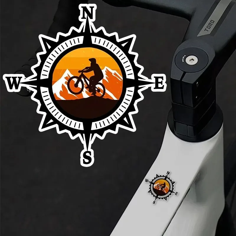 

2 водонепроницаемых наклейки на велосипедный компас с защитой от ультрафиолета, с направленными стрелками и магнитным индикатором полуполя — устойчивые к царапинам